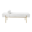 Posh Living Destiney Sherpa Bench Cream White