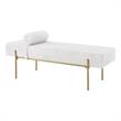 Posh Living Destiney Sherpa Bench Cream White