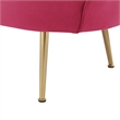 Posh Living Emaline Velvet Loveseat Fuchsia