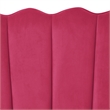 Posh Living Emaline Velvet Loveseat Fuchsia
