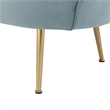 Posh Living Emaline Velvet Loveseat Light Blue