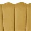 Posh Living Emaline Velvet Loveseat Yellow