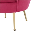 Posh Living Emaline Velvet Accent Chair Fuchsia