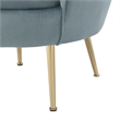 Posh Living Emaline Velvet Accent Chair Light Blue