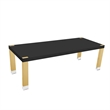 Posh Living Alaa  Dining Table Black/Gold