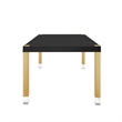 Posh Living Alaa  Dining Table Black/Gold