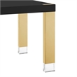 Posh Living Alaa  Dining Table Black/Gold