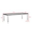 Posh Living Alaa  Dining Table Black/Gold