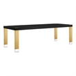 Posh Living Alaa  Dining Table Black/Gold
