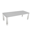 Posh Living Alaa  Dining Table Light Grey/Chrome
