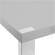 Posh Living Alaa  Dining Table Light Grey/Chrome