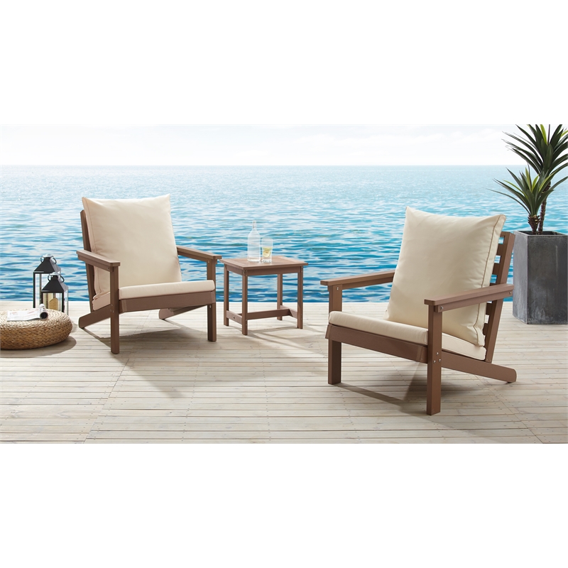Posh Living Roberta  Outdoor 3pc Seating Group Teak
