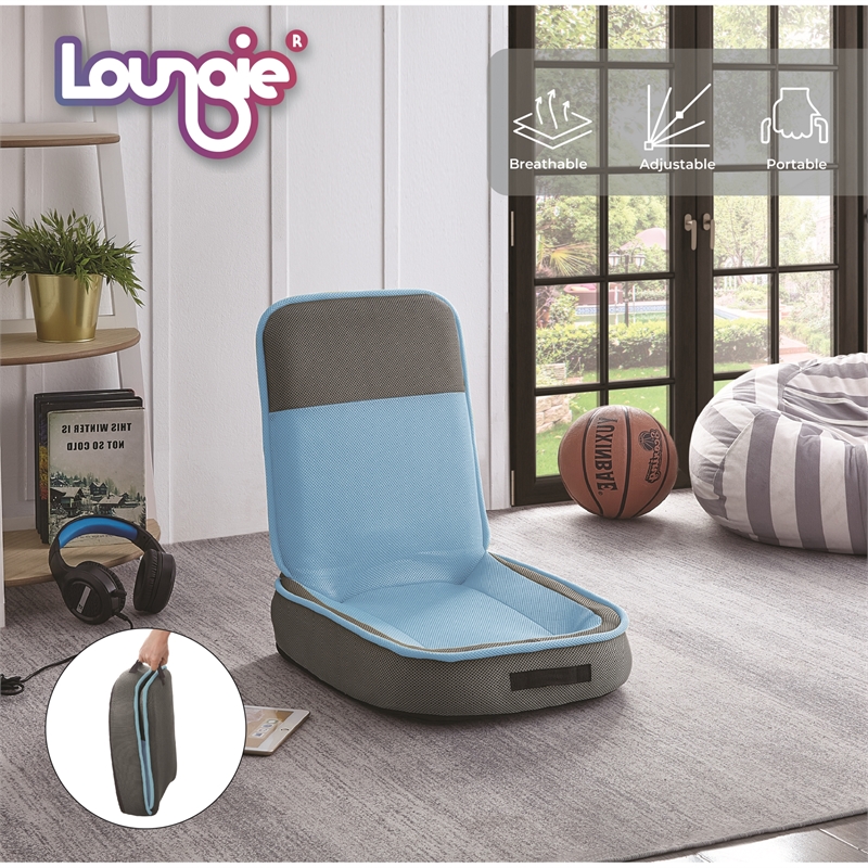 Posh Living Amila Mesh Floor Chair Blue