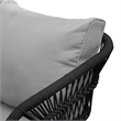 Posh Living Tim  Outdoor 4pc Seating Group Black
