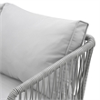 Posh Living Trayvon  Outdoor 5pc Seating Group Light Grey