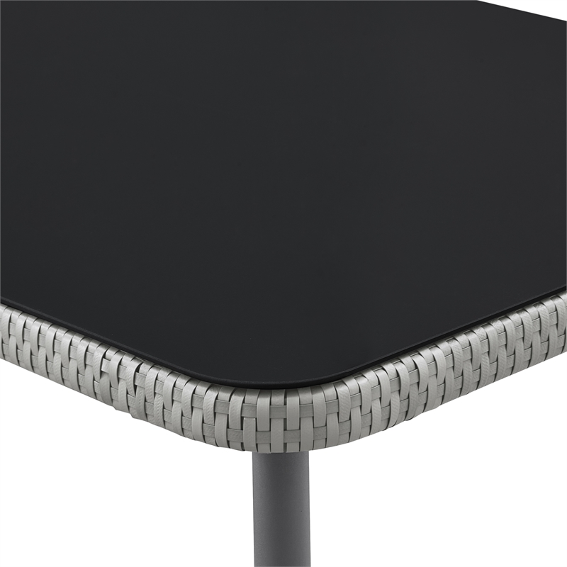 Posh Living Trayvon  Outdoor 5pc Seating Group Light Grey