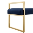 Posh Living Makynlee Velvet Bench Navy/Gold