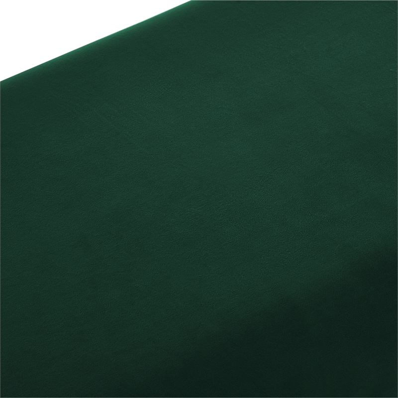 Posh Living Makynlee Velvet Bench Hunter Green/Gold