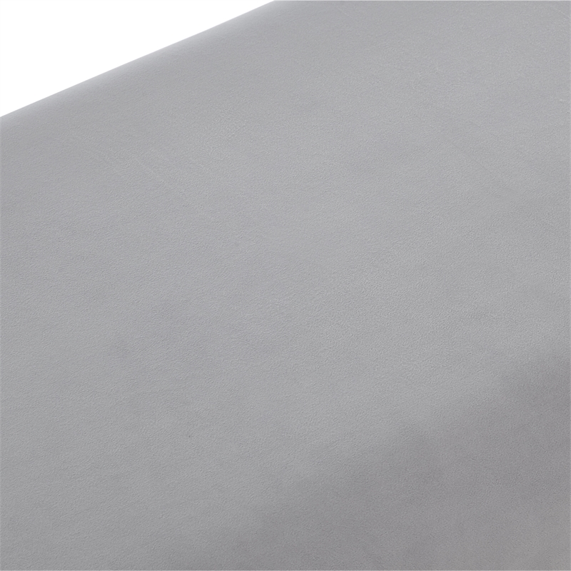 Posh Living Makynlee Velvet Bench Grey/Gold