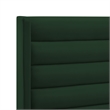 Posh Living Kaeson Upholstered Velvet & Wood Full Platform Bed in Green