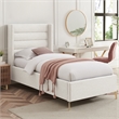 Posh Living Kaeson Linen Full Size Platform Bed Light Beige