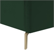 Posh Living Kam Upholstered Velvet & Wood Full Platform Bed in Green