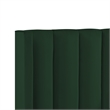Posh Living Kam Upholstered Velvet & Wood Full Platform Bed in Green