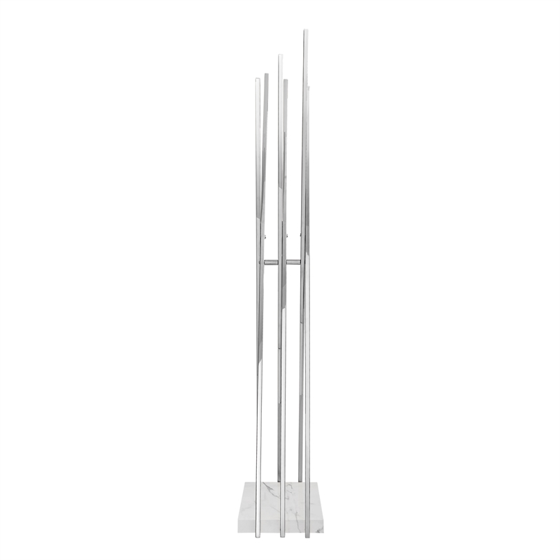 Posh Living Kayliana  Marble Base FreeStanding Rack Chrome