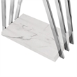 Posh Living Kayliana  Marble Base FreeStanding Rack Chrome