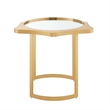Posh Living Lamiyah End Table Gold With Mirrored Top