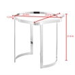Posh Living Lamiyah End Table Gold With Mirrored Top