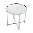 Posh Living Leiah Cross Legs End Table Chrome