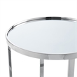 Posh Living Leiah Cross Legs End Table Chrome