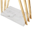 Posh Living Kayliana  Marble Base Freestanding Coat Rack Gold