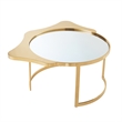 Posh Living Lamiyah Coffee Table Gold With Mirrored Top