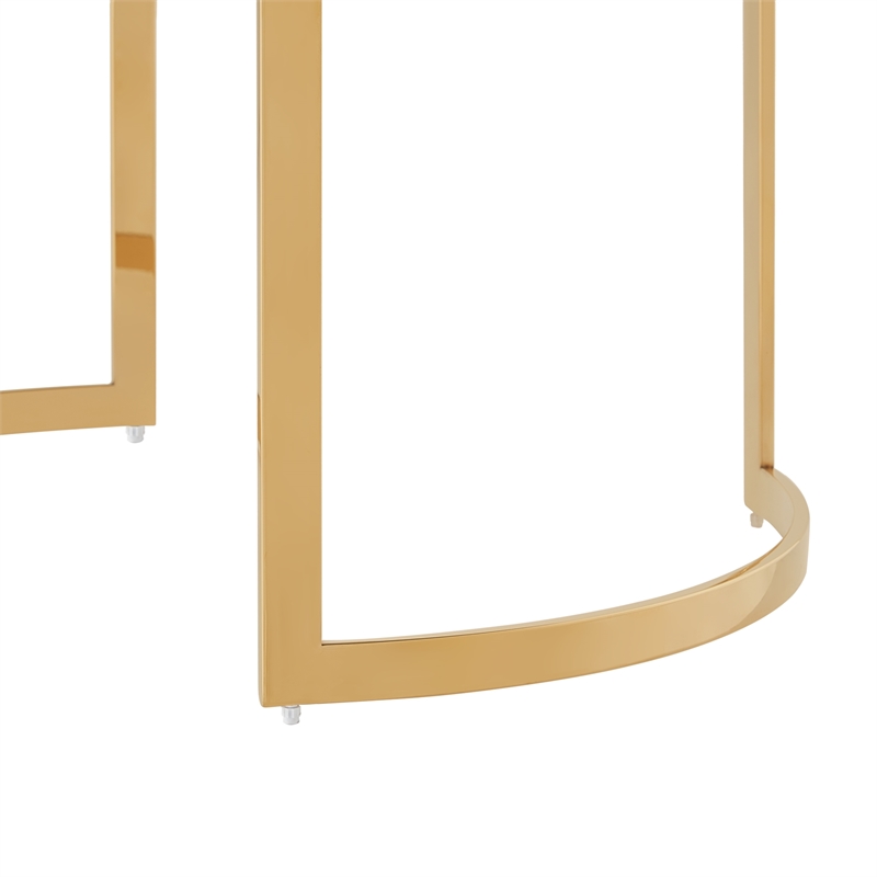 Posh Living Lamiyah Coffee Table Gold With Mirrored Top