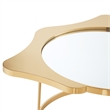 Posh Living Lamiyah Coffee Table Gold With Mirrored Top