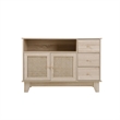 Posh Living Aralyn Wood Sideboard Console Table Media Center in Natural/Beige