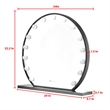 Posh Living Armand Glass Vanity Makeup Mirror with LED Lights in Gold