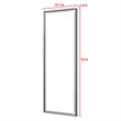 Posh Living Auron Rectangular Glass Mirror with LED Lights in Black