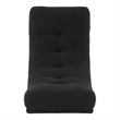 Posh Living Allana Upholstered Sherpa & Wood Rocking Chair in Black