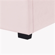Posh Living Delani Velvet Full Platform Bed Blush