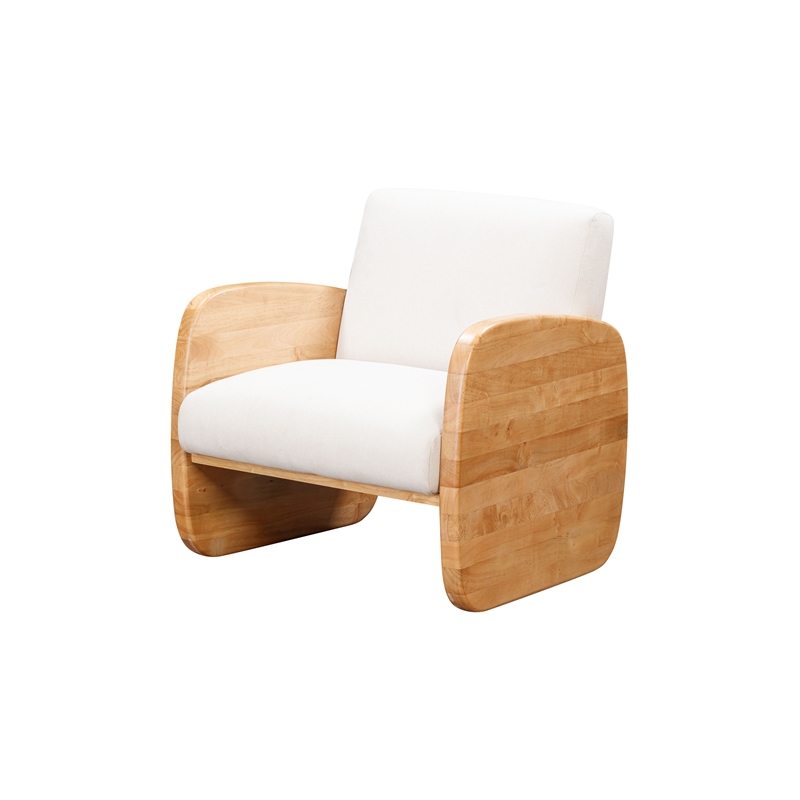 Posh Living Jolynn Wood Arm Chair Natural