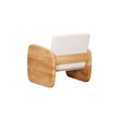 Posh Living Jolynn Wood Arm Chair Natural