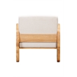 Posh Living Jolynn Wood Arm Chair Natural