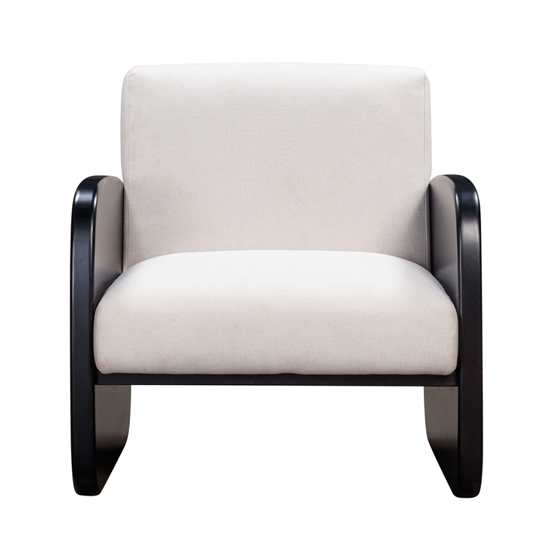 Posh Living Jolynn Wood Arm Chair Black
