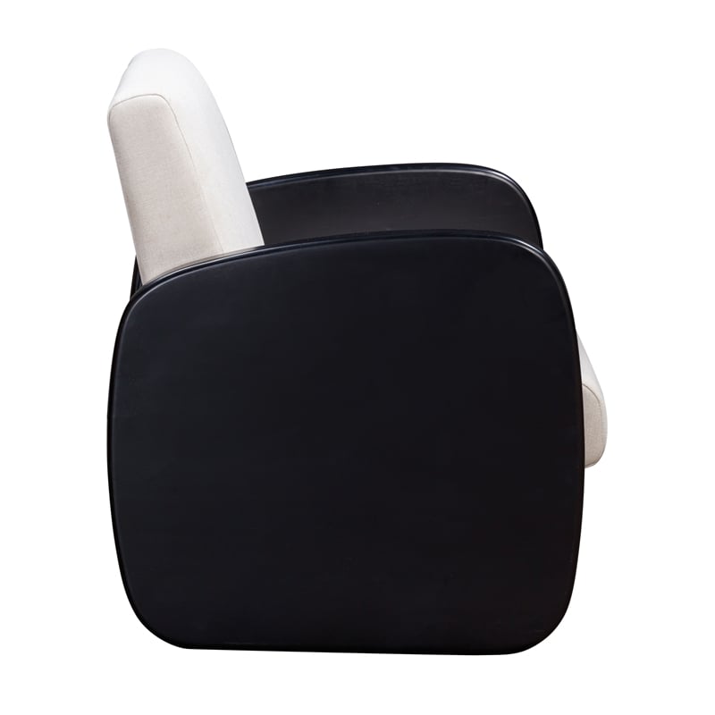 Posh Living Jolynn Wood Arm Chair Black