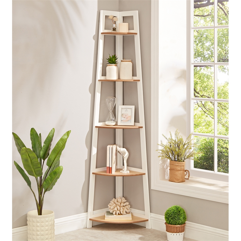 Posh Living Jabril Bookshelf White