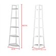 Posh Living Jabril Bookshelf White