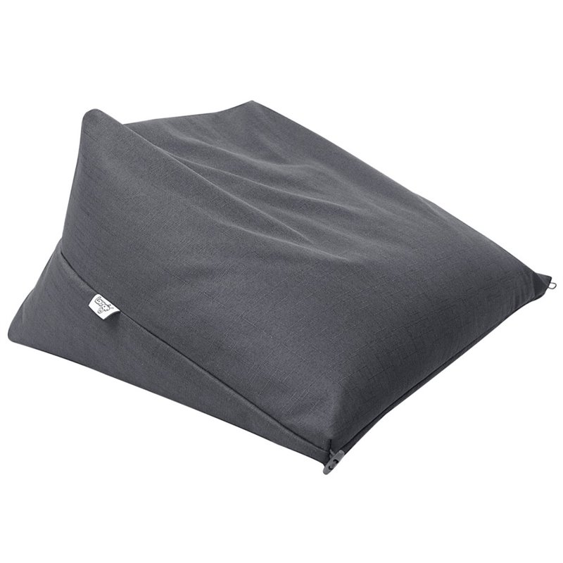 Magic Pouf Black Beanbag Linen 3 in 1 Ottoman Chair Pillow